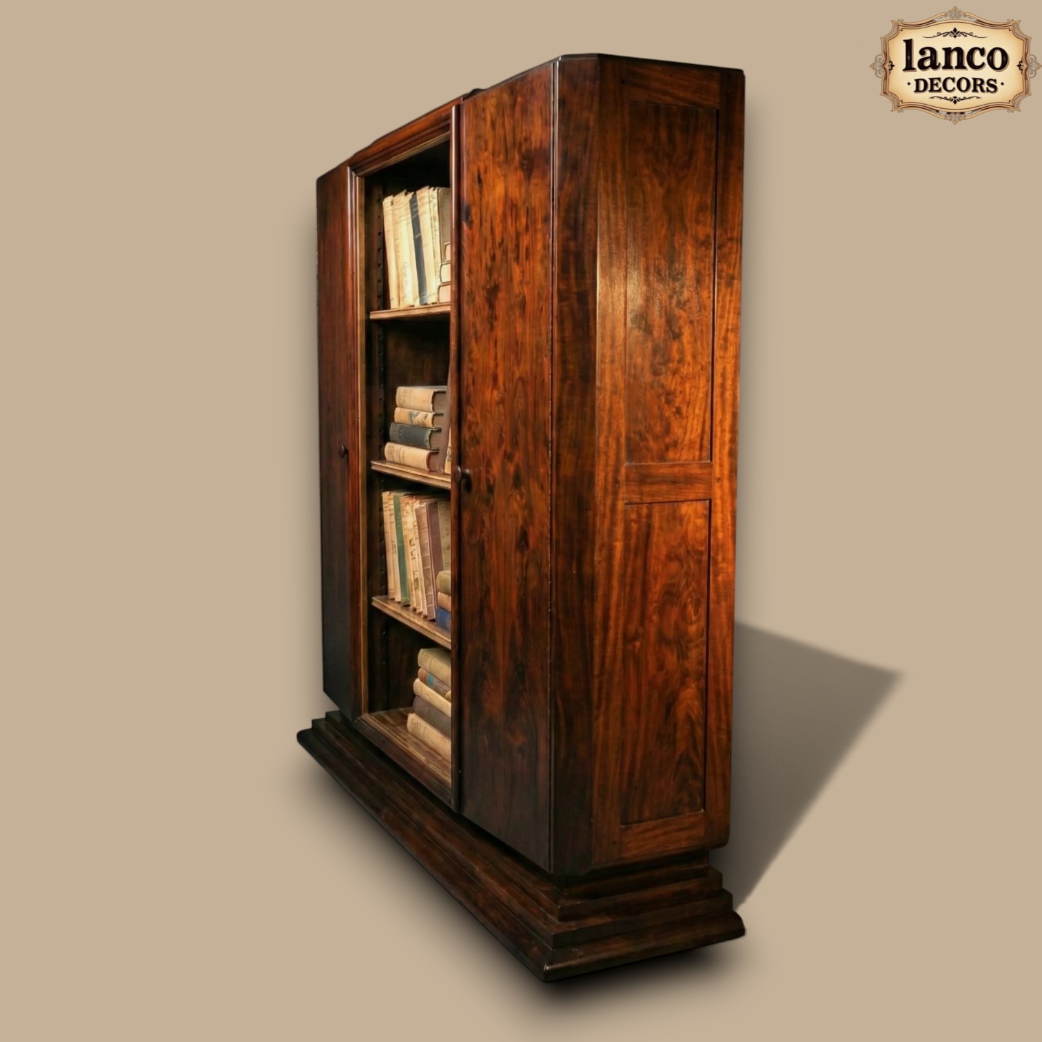 Kitaab-e-Zamana – Heritage Teakwood Book Cabinet - Image 4