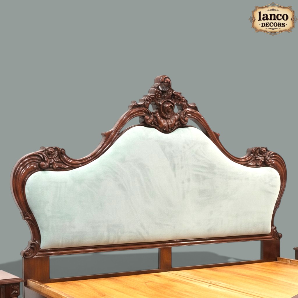 Riwaayat-e-Ishq – Royal Handcrafted Upholstered Bed - Image 3