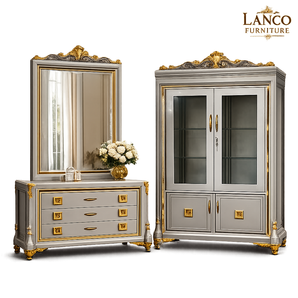 Regal Éclat Colonial Victorian Dressing & Display Cabinet Collection - Image 3
