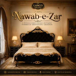 Nawab-e-Zar Luxury Handcrafted Bed