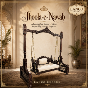 Jhoola-e-Nawab – Handcrafted Teakwood Royal Swing