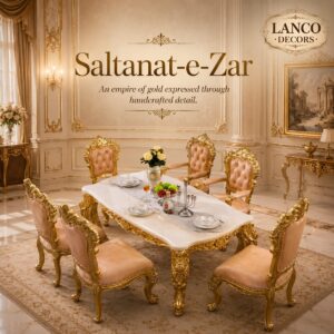 Saltanat-e-Zar – Royal Handcrafted Dining Set