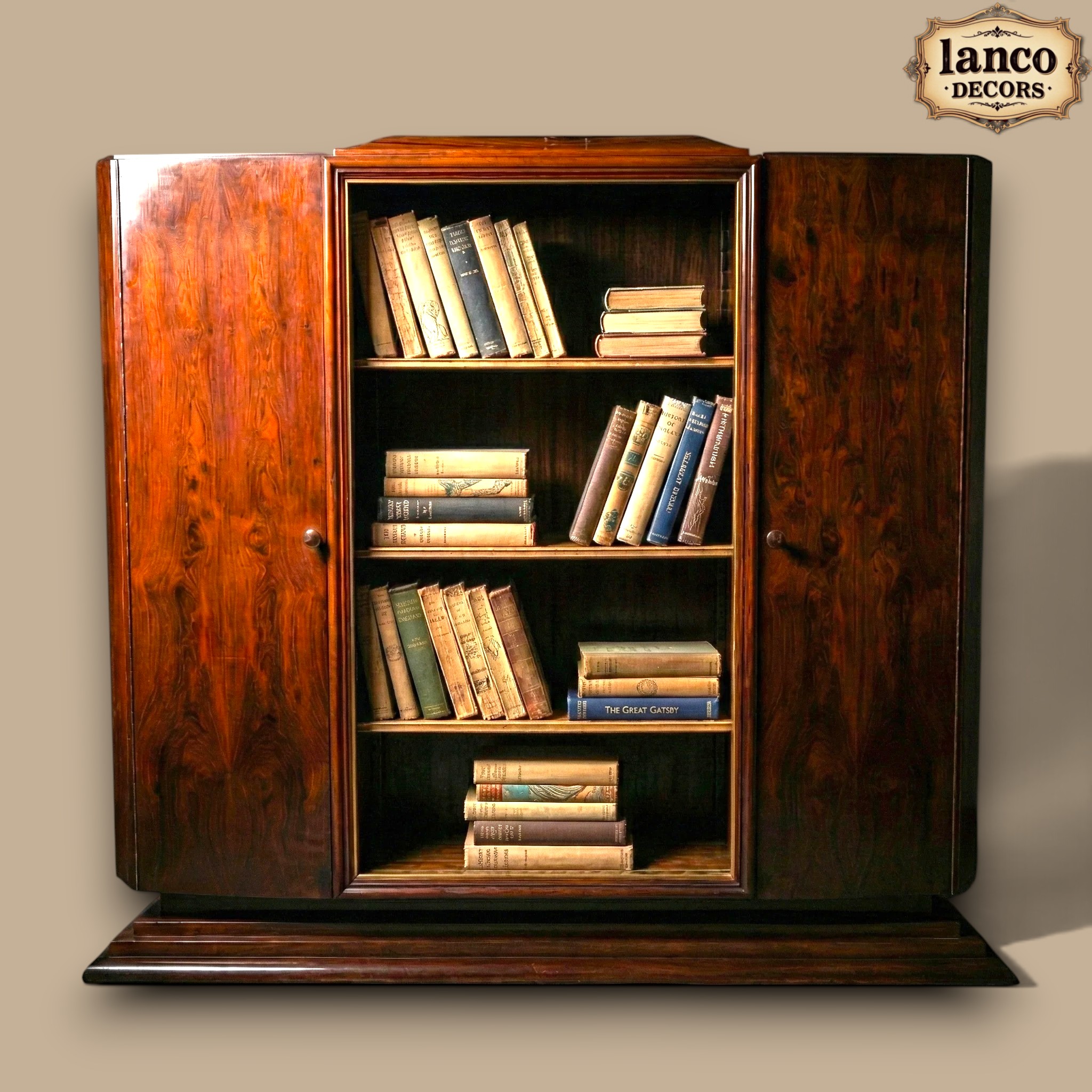 Kitaab-e-Zamana – Heritage Teakwood Book Cabinet - Image 9