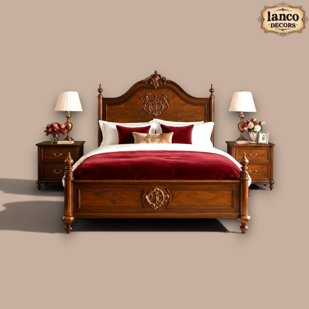 Ehsaas-e-Guzishta – Heritage Teakwood Bed - Image 3