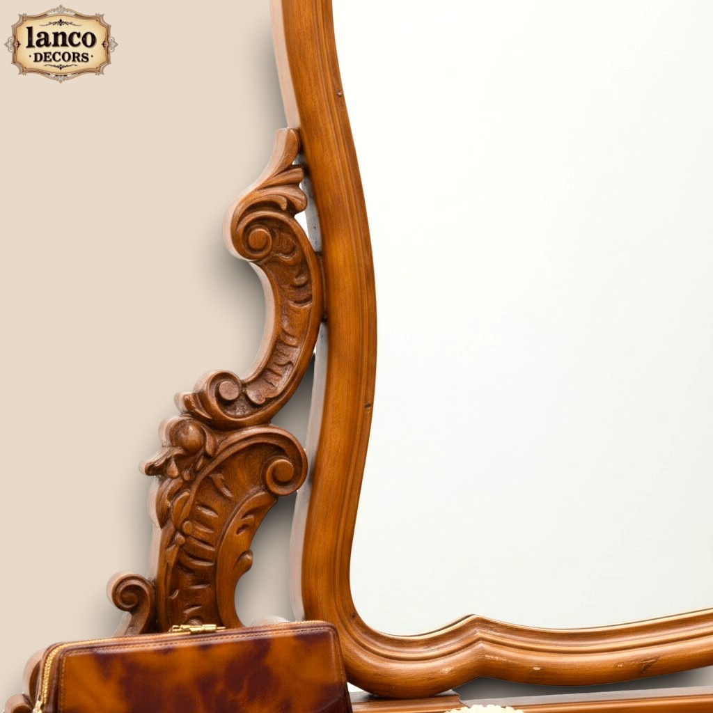 Naqsh-e-Aaina – Royal Carved Dressing Table with Mirror - Image 5