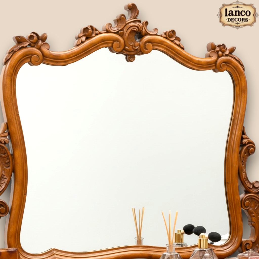 Naqsh-e-Aaina – Royal Carved Dressing Table with Mirror - Image 6