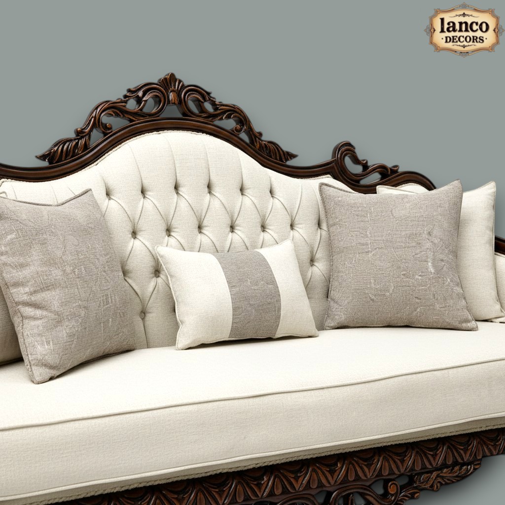 Guftagu-e-Shaan – Royal Handcrafted Accent Chair - Image 2