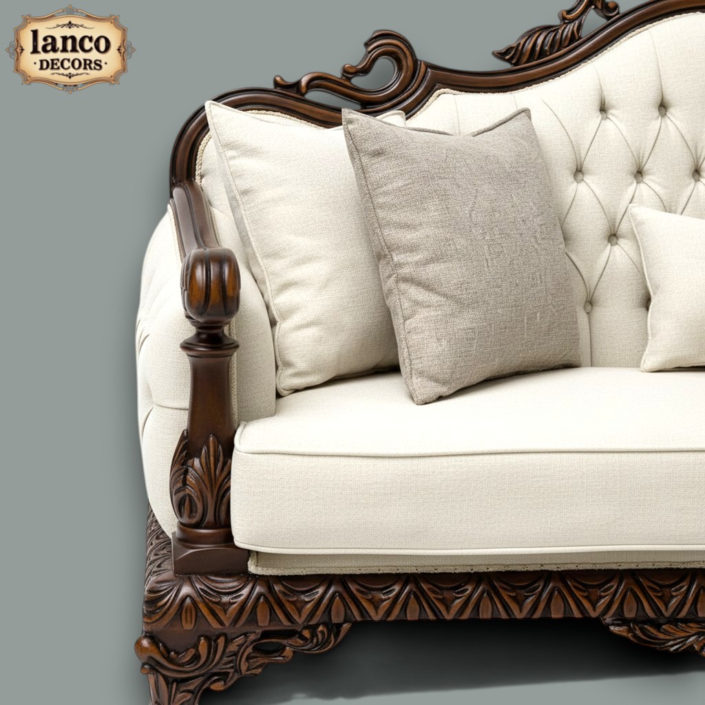 Guftagu-e-Shaan – Royal Handcrafted Accent Chair - Image 3