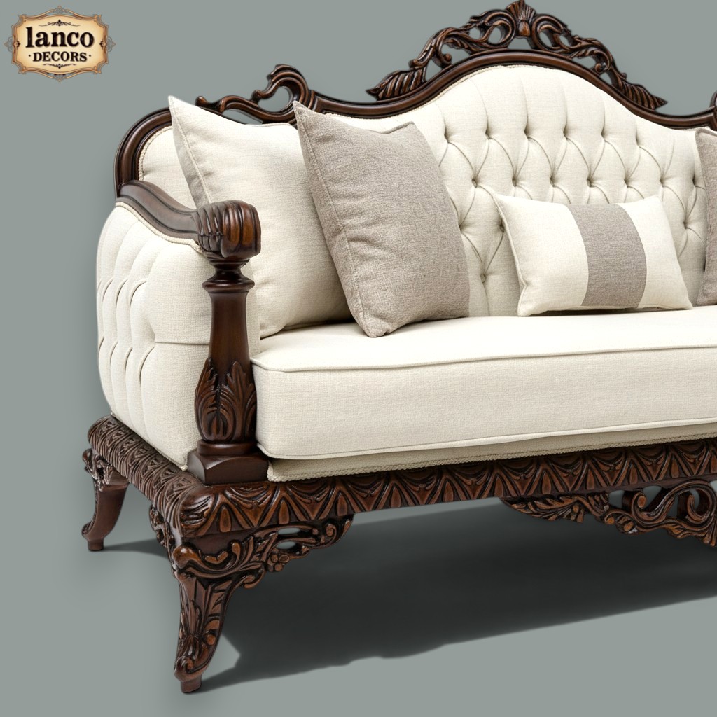 Guftagu-e-Shaan – Royal Handcrafted Accent Chair - Image 4