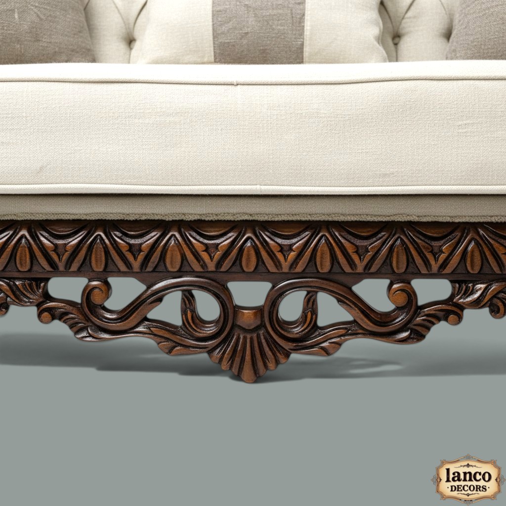 Guftagu-e-Shaan – Royal Handcrafted Accent Chair - Image 5