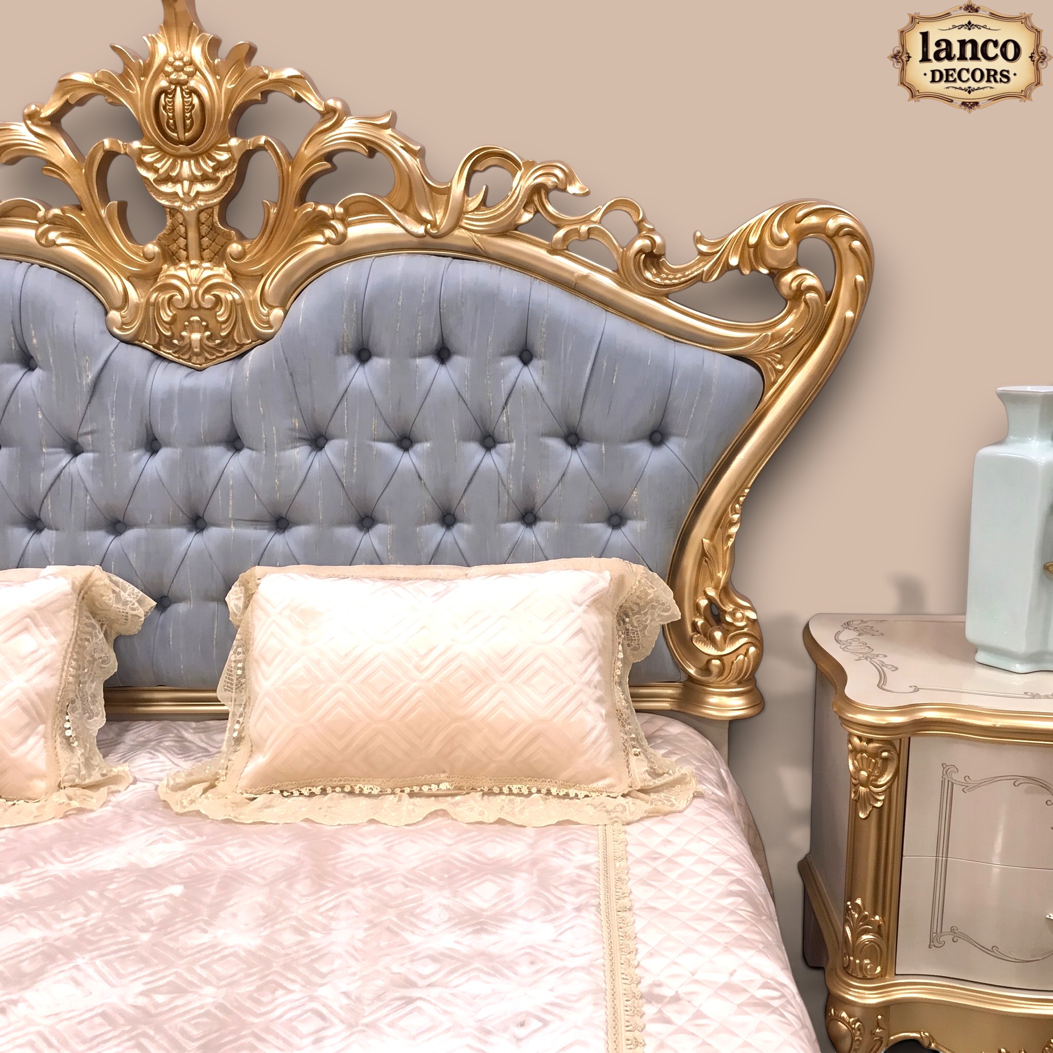 Nazakat-e-Shahi – Royal Upholstered Luxury Bed - Image 3