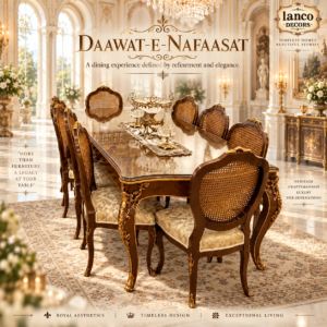 Daawat-e-Nafaasat – Royal Cane Back Dining Collection