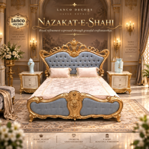 Nazakat-e-Shahi – Royal Upholstered Luxury Bed