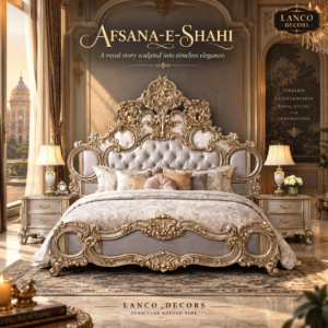 Afsana-e-Shahi – Royal Handcrafted Luxury Bed