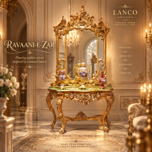 Ravaani-e-Zar – Royal Handcrafted Console & Mirror