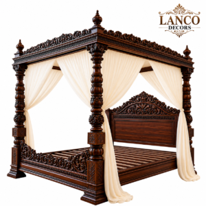 Takht-e-Meeras – Royal Handcrafted Four Poster Canopy Bed