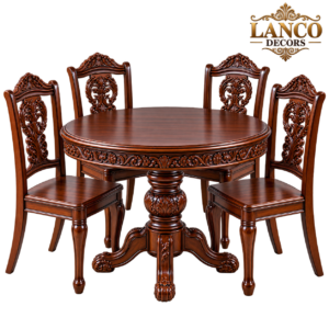 Mehfil-e-Meeras – Handcrafted Round Dining Set