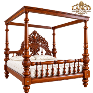 Meeras-e-Darbar – Royal Handcrafted Four Poster Bed