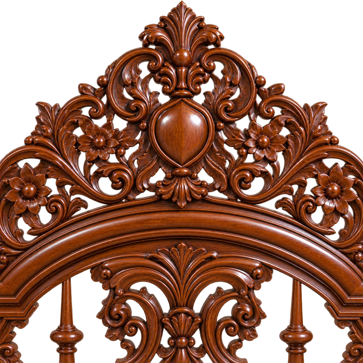 Meeras-e-Darbar – Royal Handcrafted Four Poster Bed - Image 3