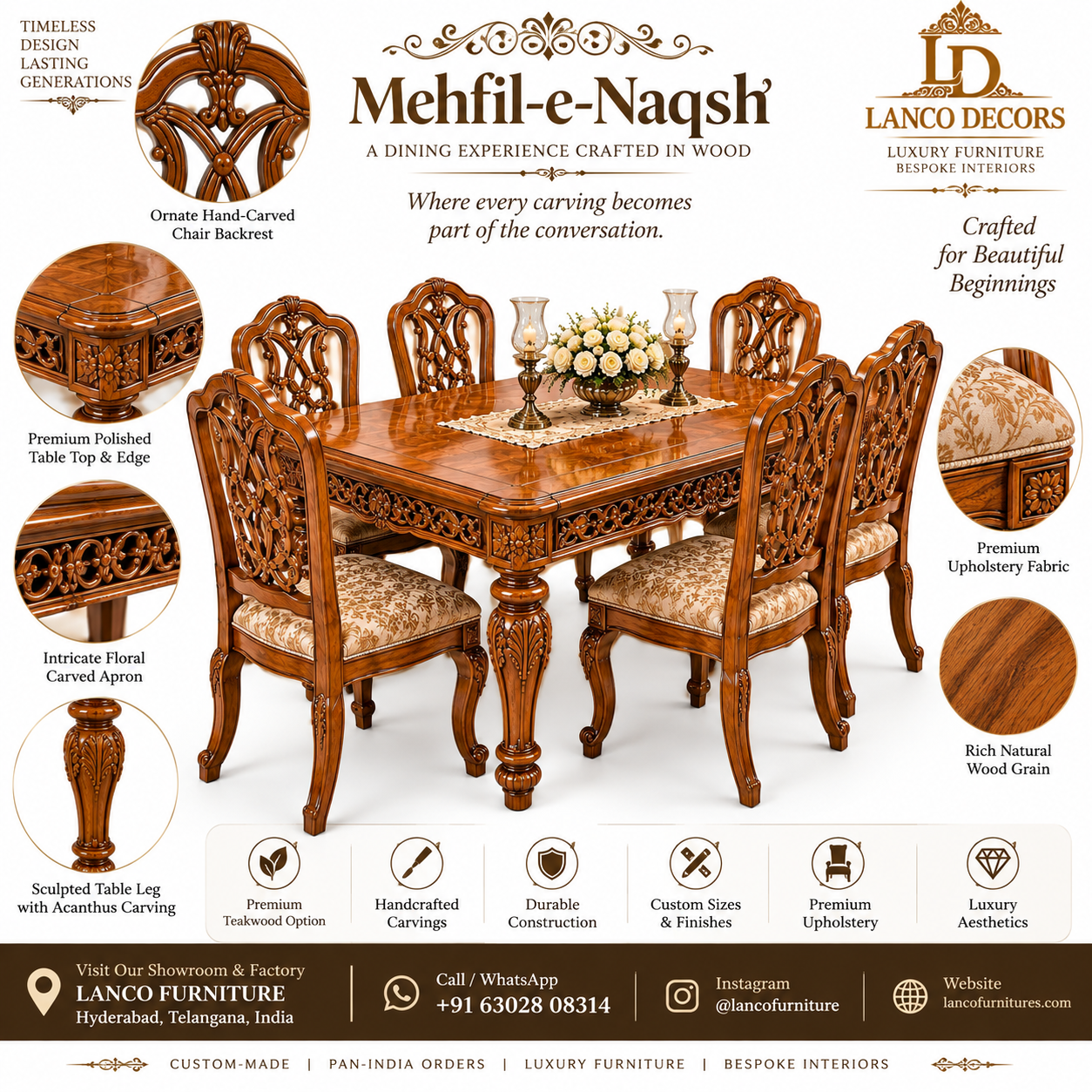 Mehfil-e-Naqsh – Handcrafted Luxury Dining Collection - Image 2