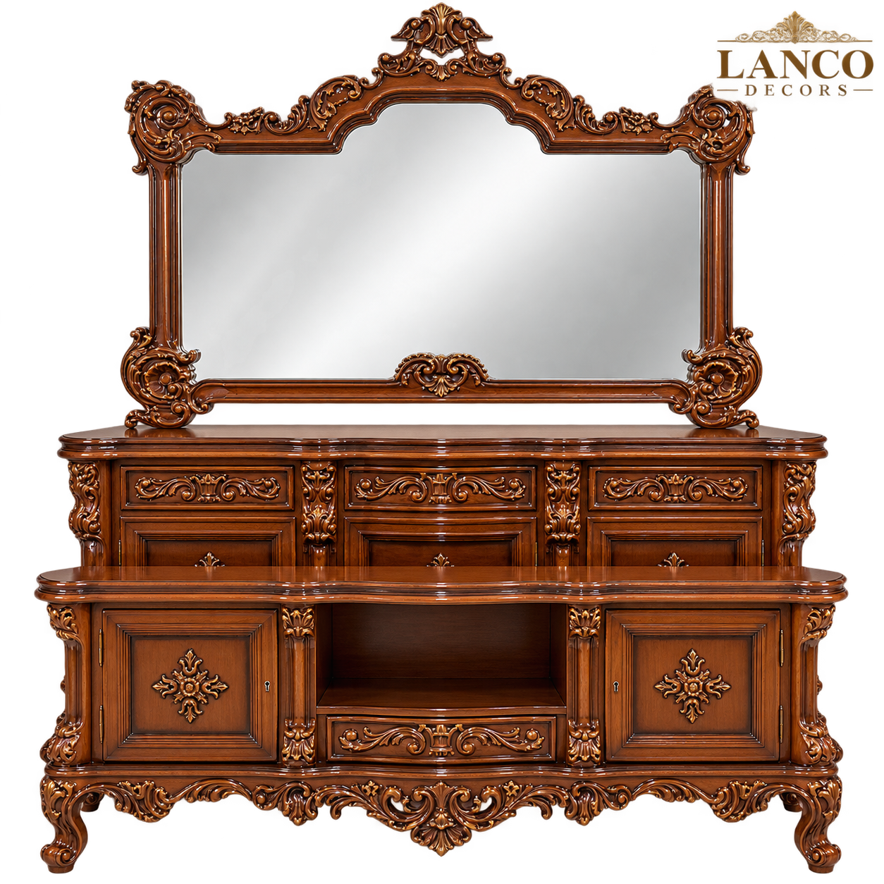 Meeras-e-Naqsh – Royal Handcrafted Console & Mirror Collection