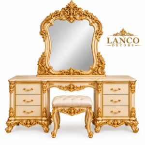 Shahkaar-e-Ada – Royal Handcrafted Dressing Table & Mirror Set