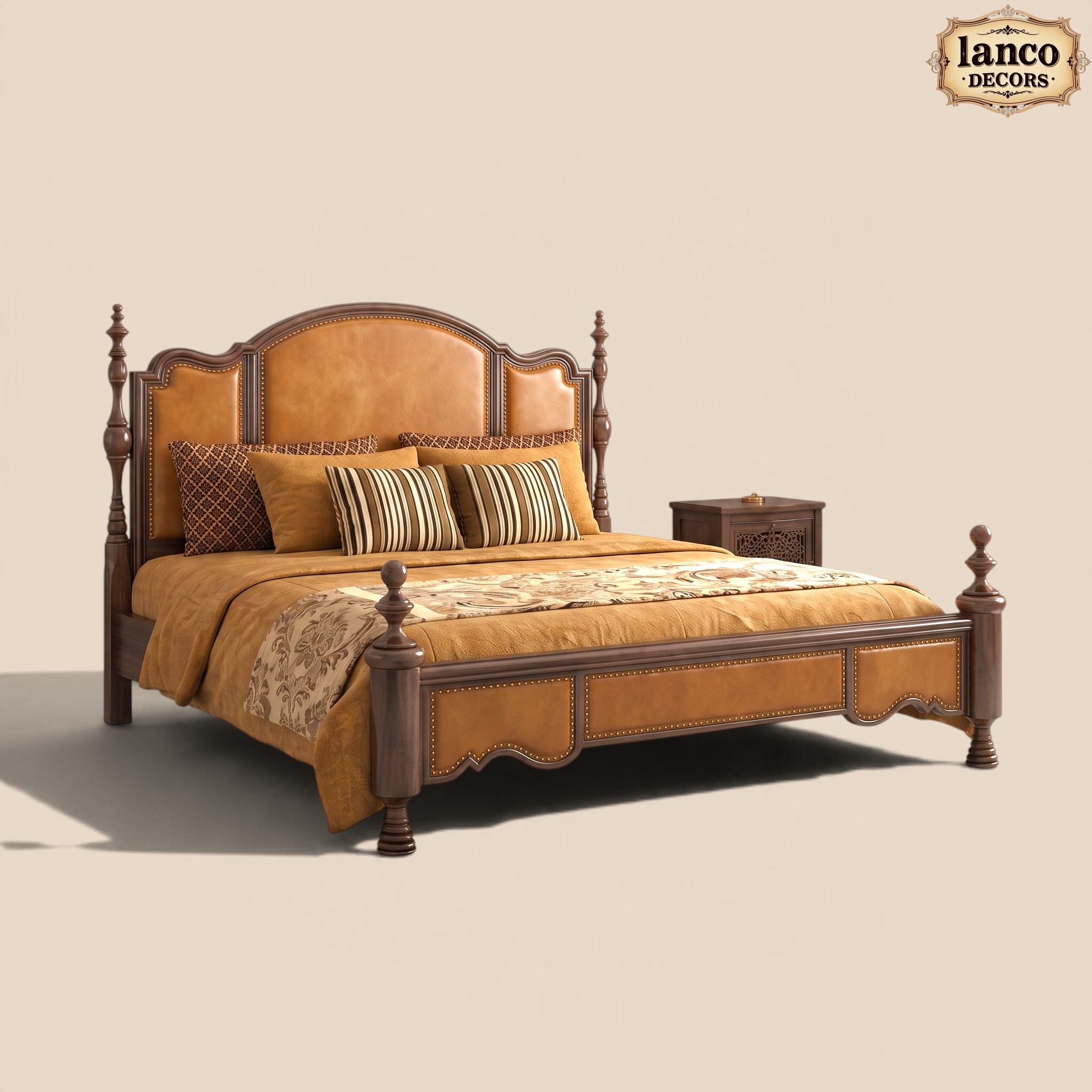 SHAAN-E-VIRASAT – Royal Colonial Heritage Luxury Bed - Image 4