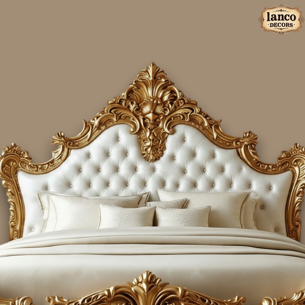 AURELIA ROYALE — Ivory & Gold Classical Bedroom Collection - Image 3