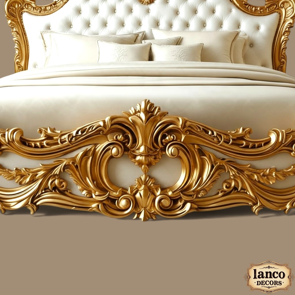 AURELIA ROYALE — Ivory & Gold Classical Bedroom Collection - Image 4