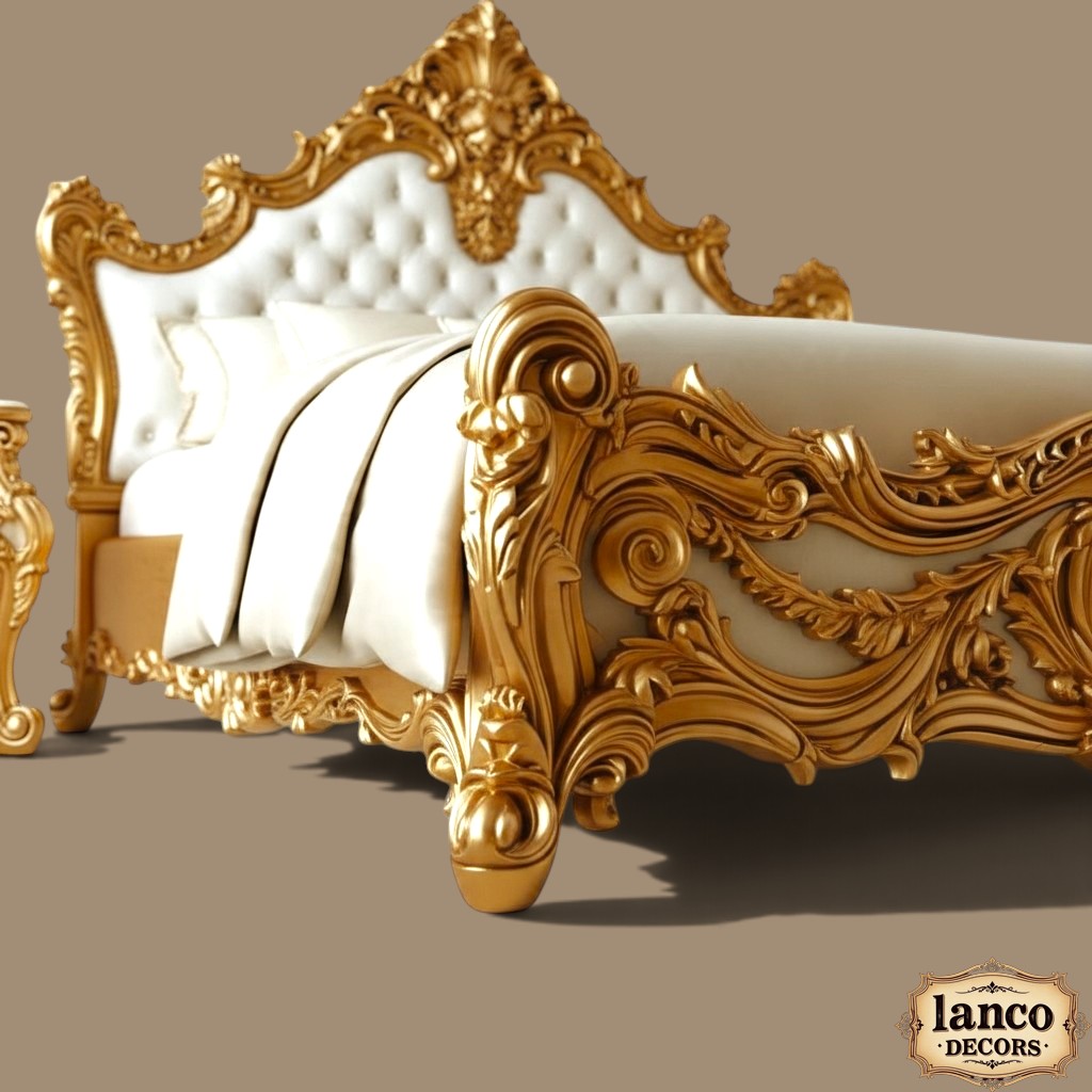 AURELIA ROYALE — Ivory & Gold Classical Bedroom Collection - Image 5