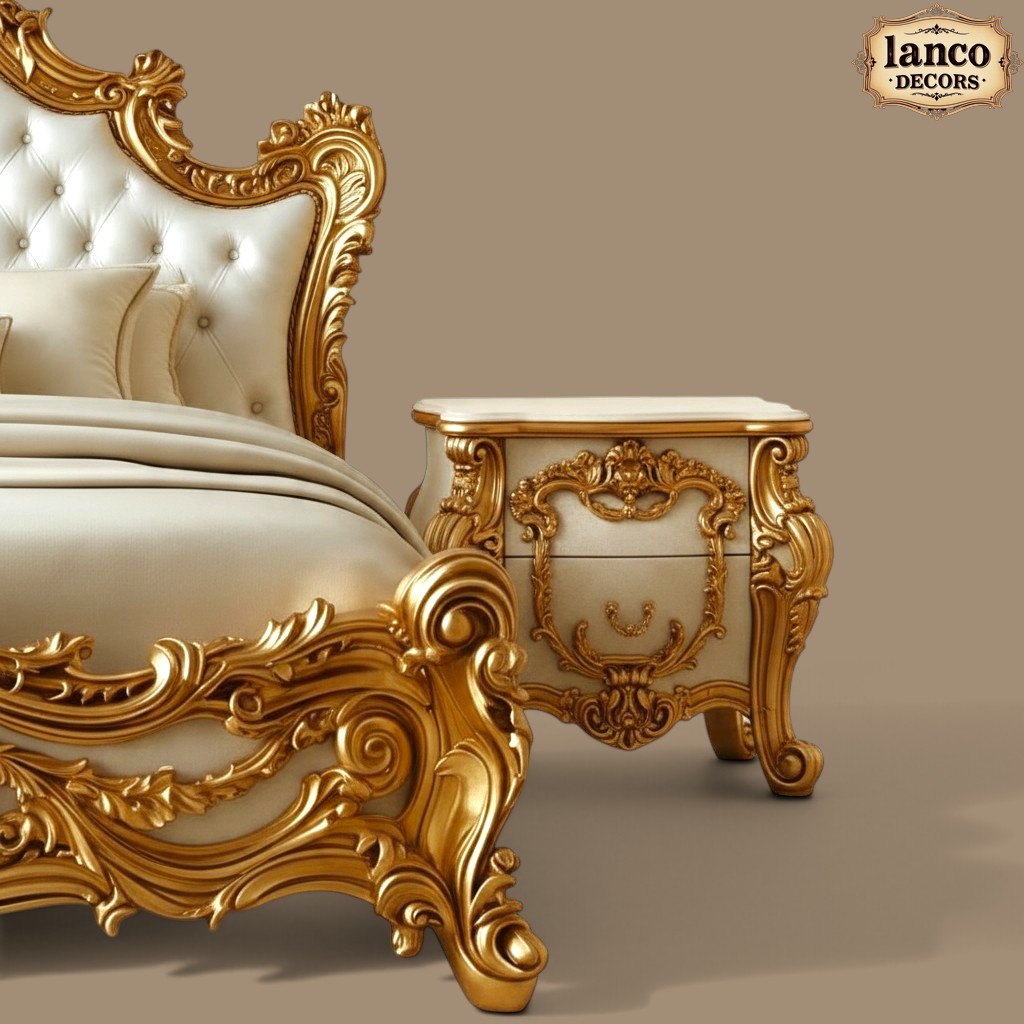 AURELIA ROYALE — Ivory & Gold Classical Bedroom Collection - Image 6