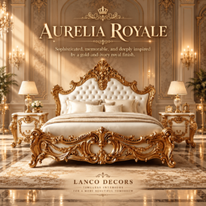 AURELIA ROYALE — Ivory & Gold Classical Bedroom Collection