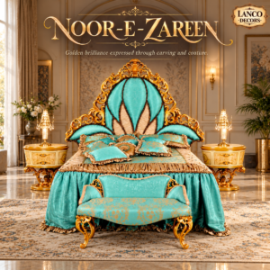NOOR-E-ZAREEN – Royal Handcrafted Luxury Bridal Bedroom Collection