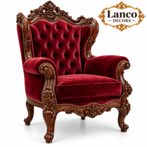 TAJ-E-VICTORIA – Royal Victorian Luxury Armchair