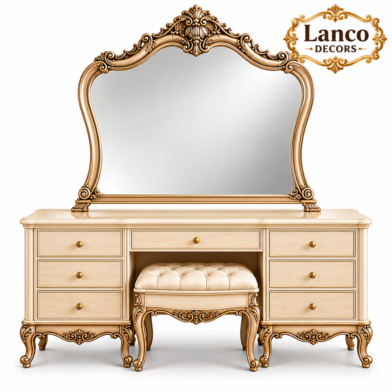 Royal Baroque Luxury Bedroom Collection - Image 3
