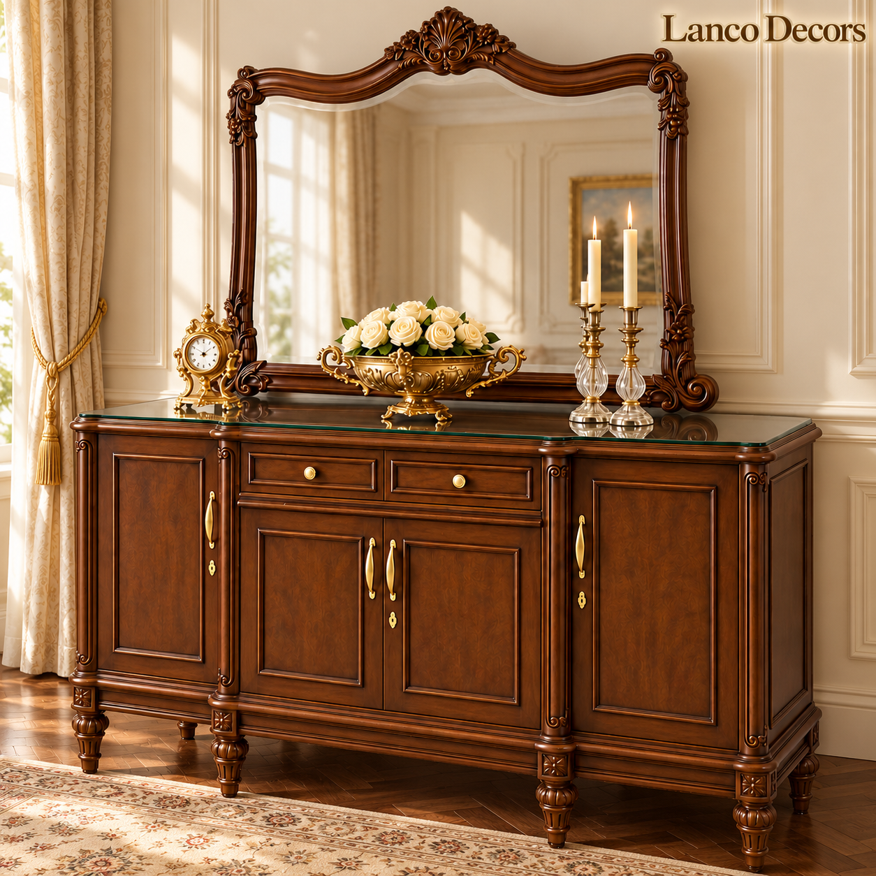 MEHRAAB-E-SHAAN — Classical Sideboard & Mirror