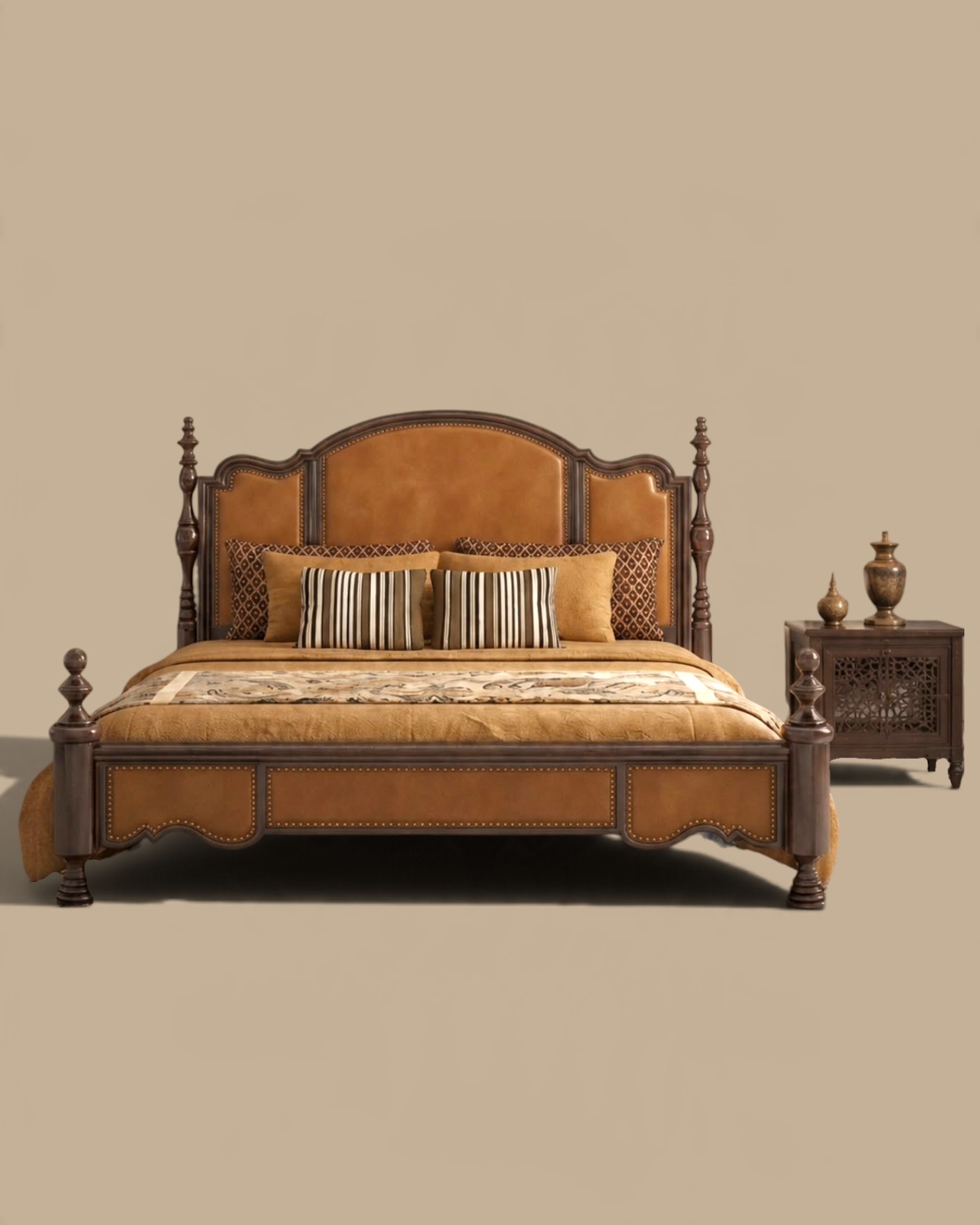 SHAAN-E-VIRASAT – Royal Colonial Heritage Luxury Bed - Image 6