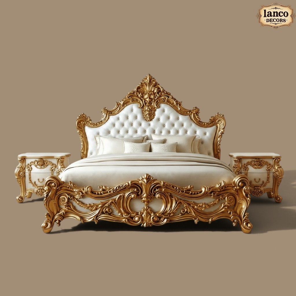 AURELIA ROYALE — Ivory & Gold Classical Bedroom Collection - Image 7